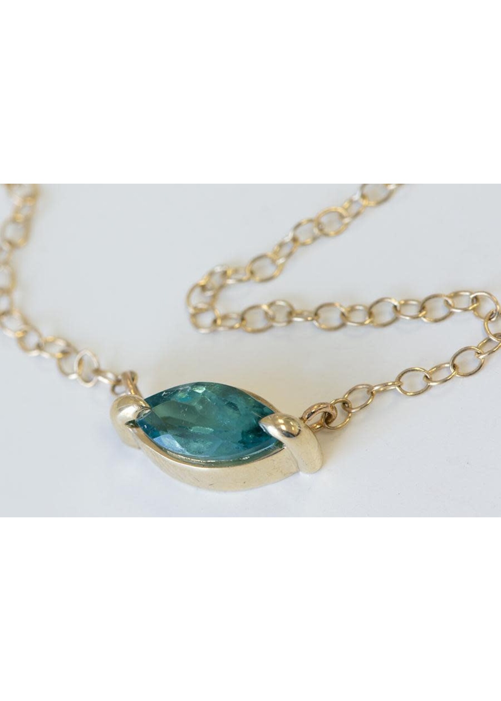 Katie Finn Marquise Sapphire Pendant
