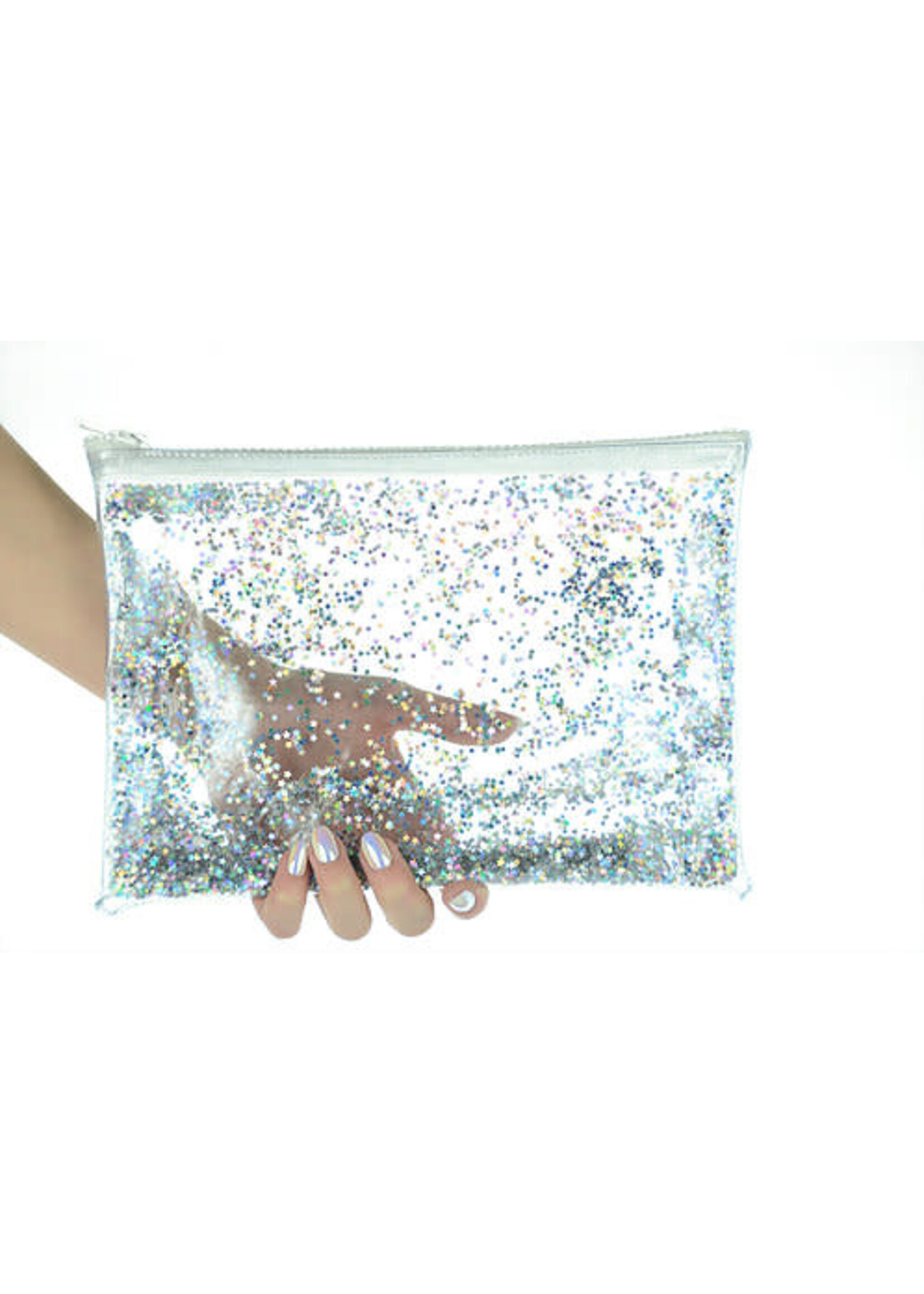 GLITTERグリッター バック Mariah Hodges Liquid Glitter Zip Clutch | shopSCAD