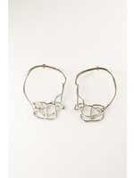 Sydnie Wainland Silver Hydro Abstract Earrings