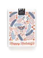 Erin McManness Festive Deer Card- Box Set of 8