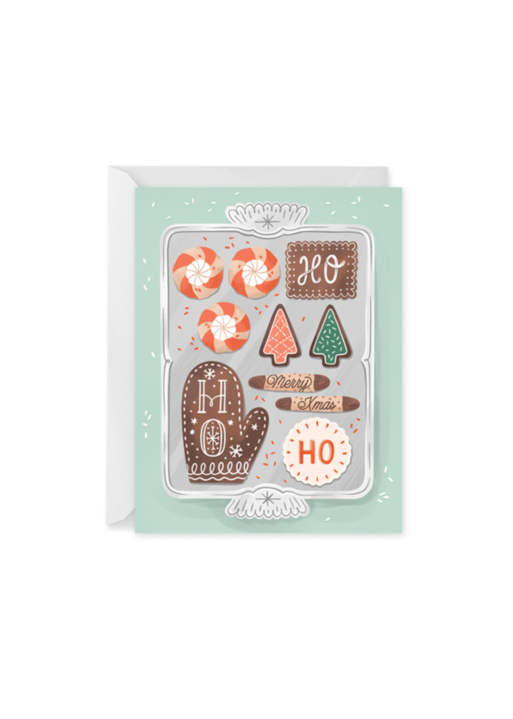 Erin McManness Santa's Cookie Tray Card- Box Set of 8