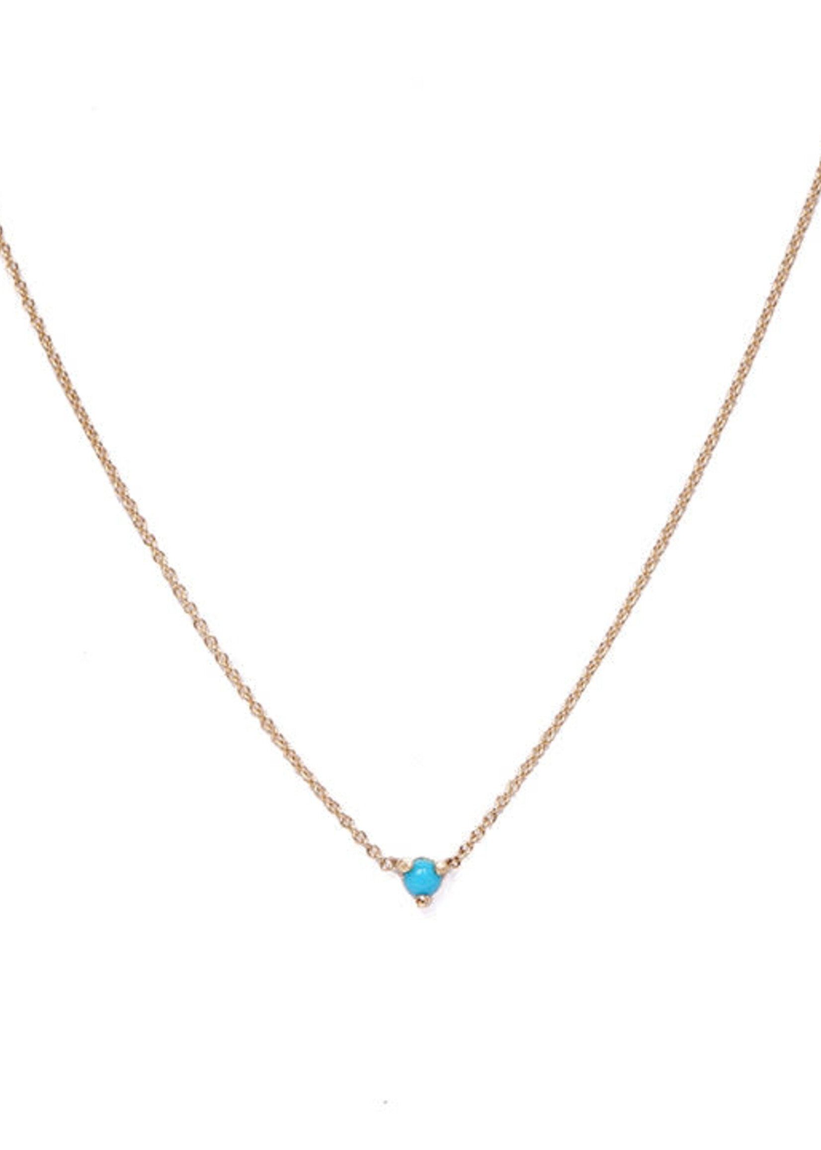 Hayley Schlesinger Tiny Turquoise Necklace