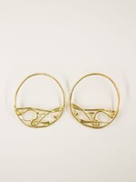 Sydnie Wainland Gold Hydro Hoop Earrings