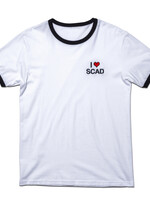 SCAD I Love SCAD Embroidered Ringer T-Shirt