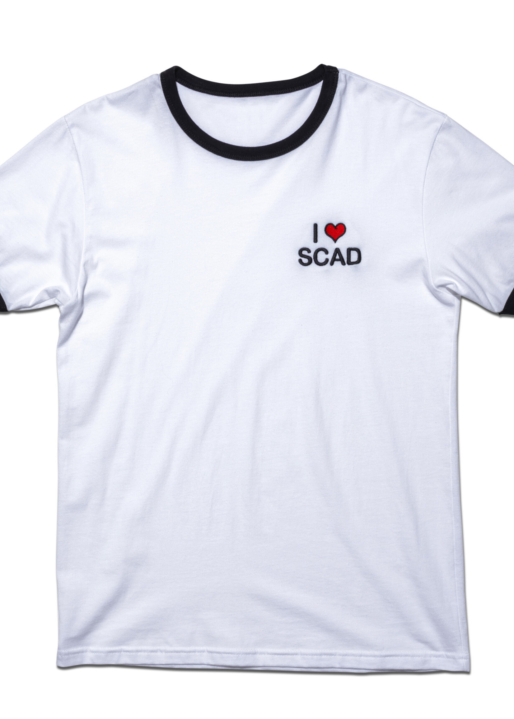 SCAD I Love SCAD Embroidered Ringer T-Shirt