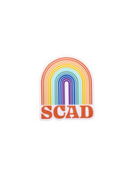 SCAD SCAD Neon Rainbow Bumper Sticker