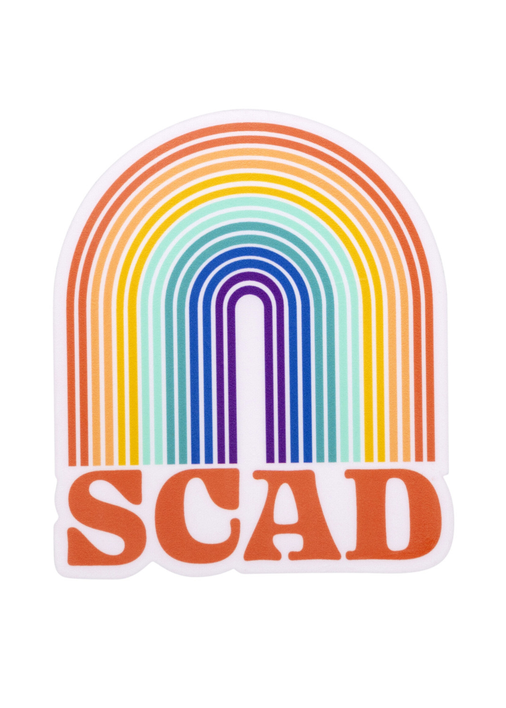 SCAD SCAD Neon Rainbow Bumper Sticker