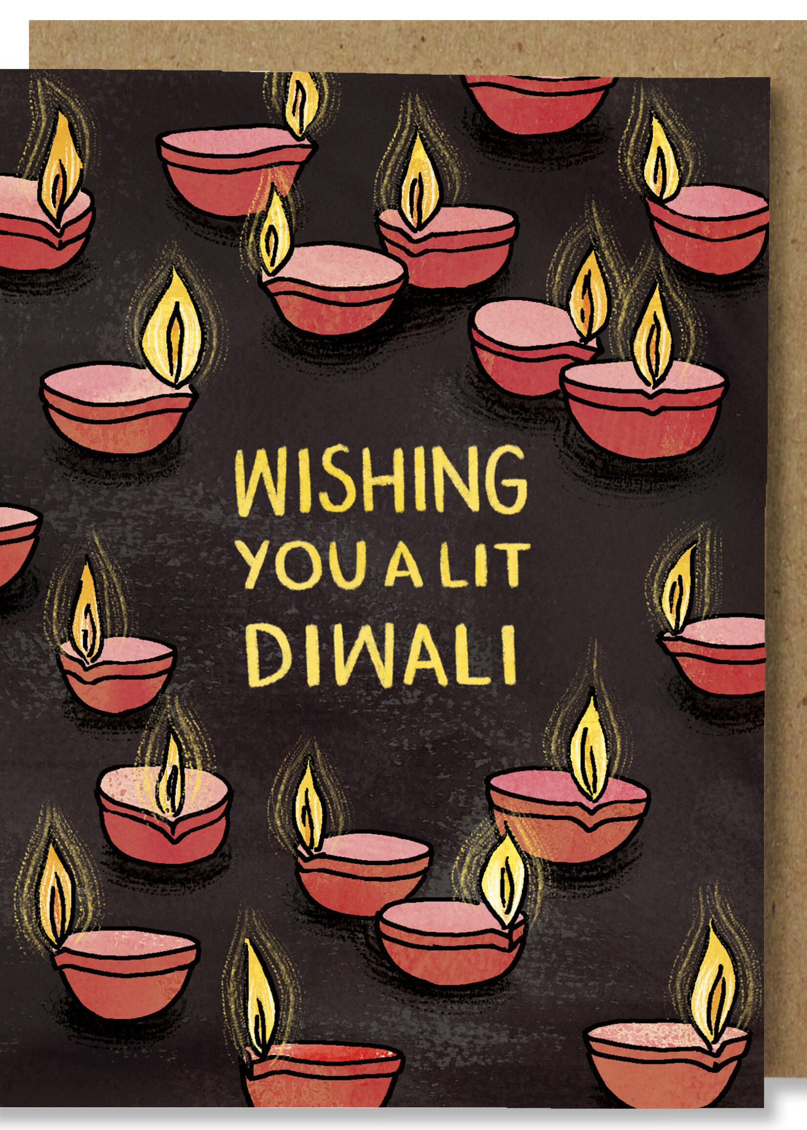 Krishna Chavda Lit Diwali Card