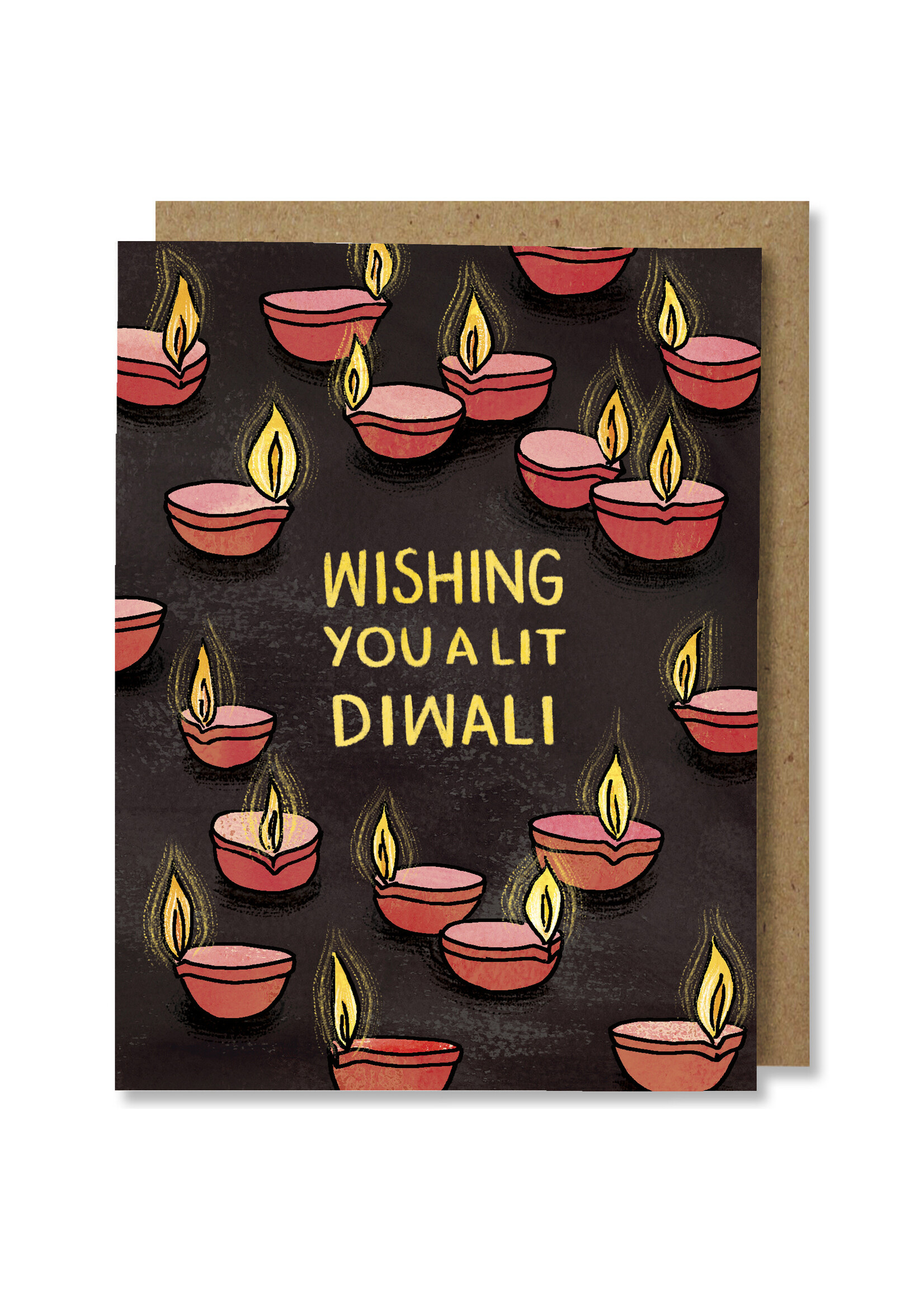 Krishna Chavda Lit Diwali Card
