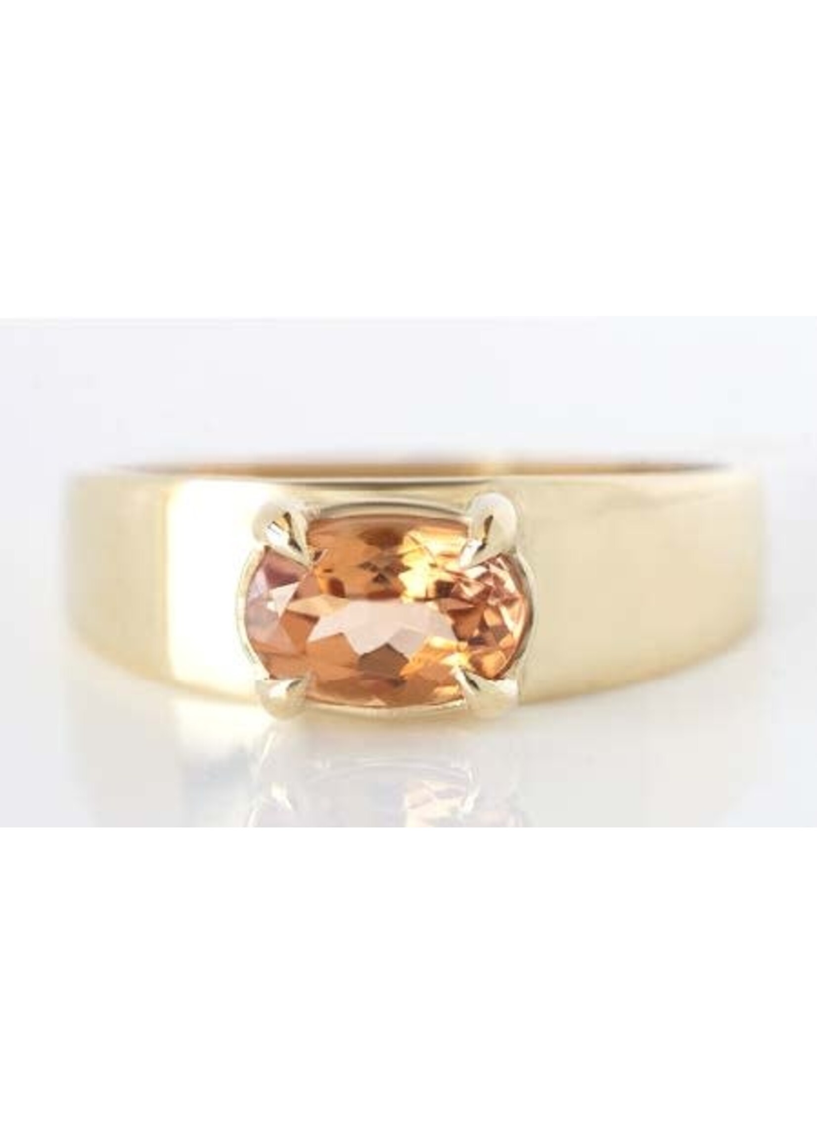 Katie Finn Peach Tourmaline Ring