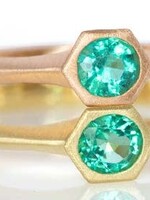 Katie Finn Zambian Emerald Signet Ring