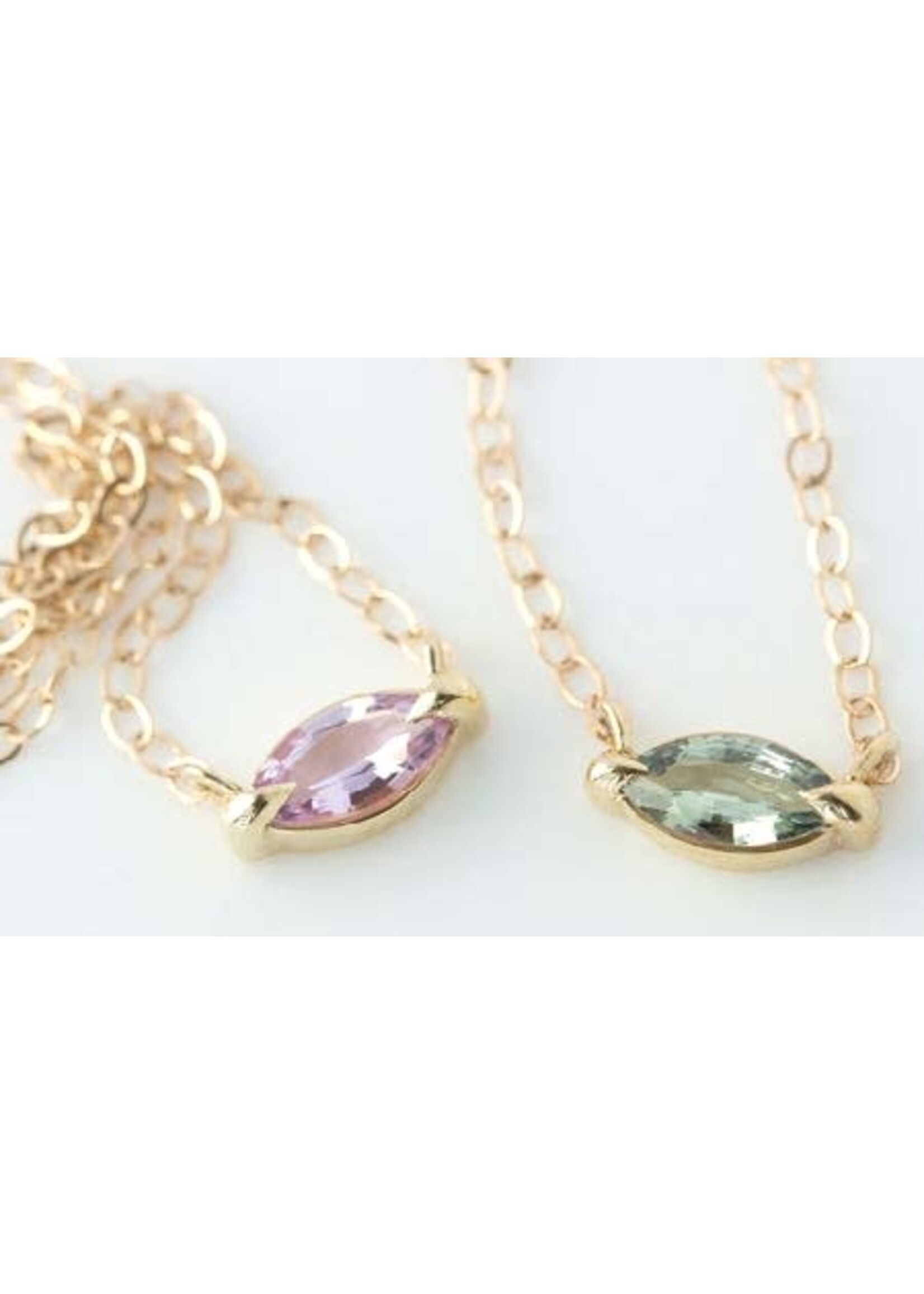 Katie Finn Marquise Sapphire Pendant