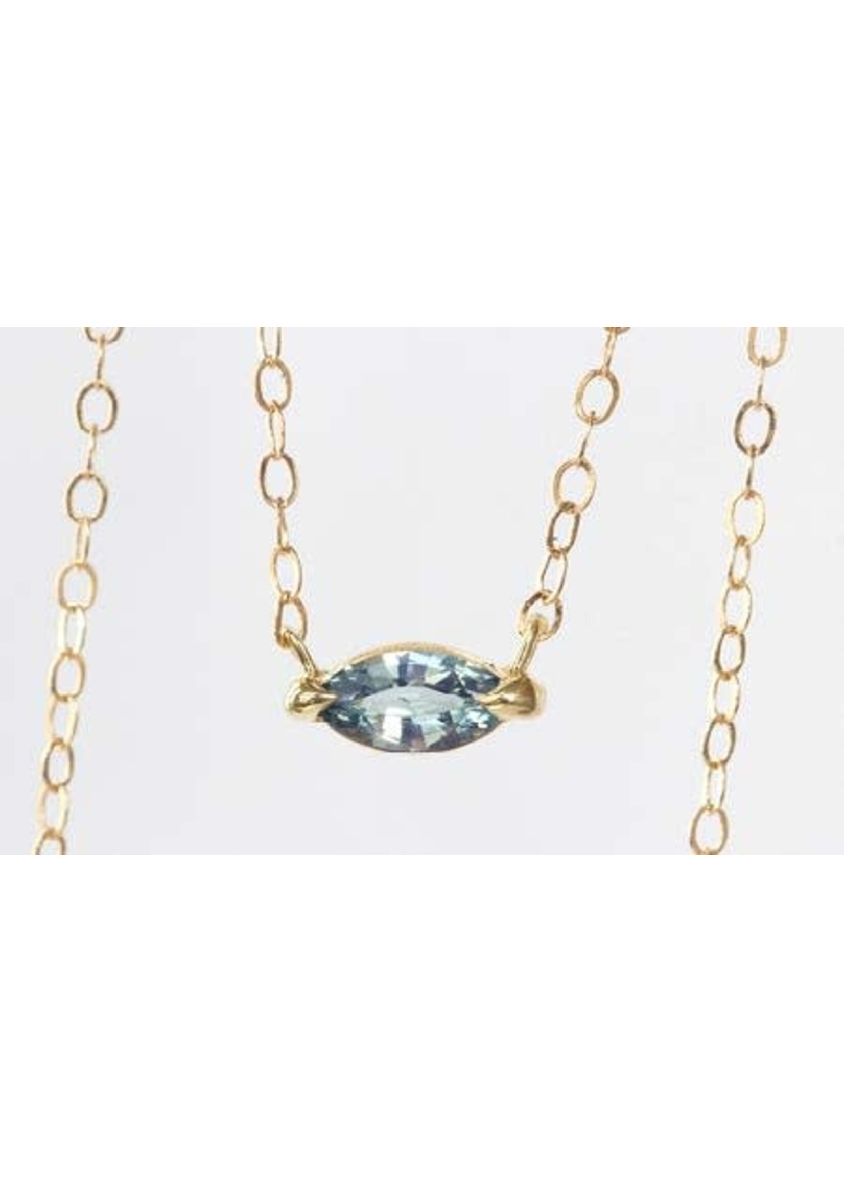 Katie Finn Marquise Sapphire Pendant