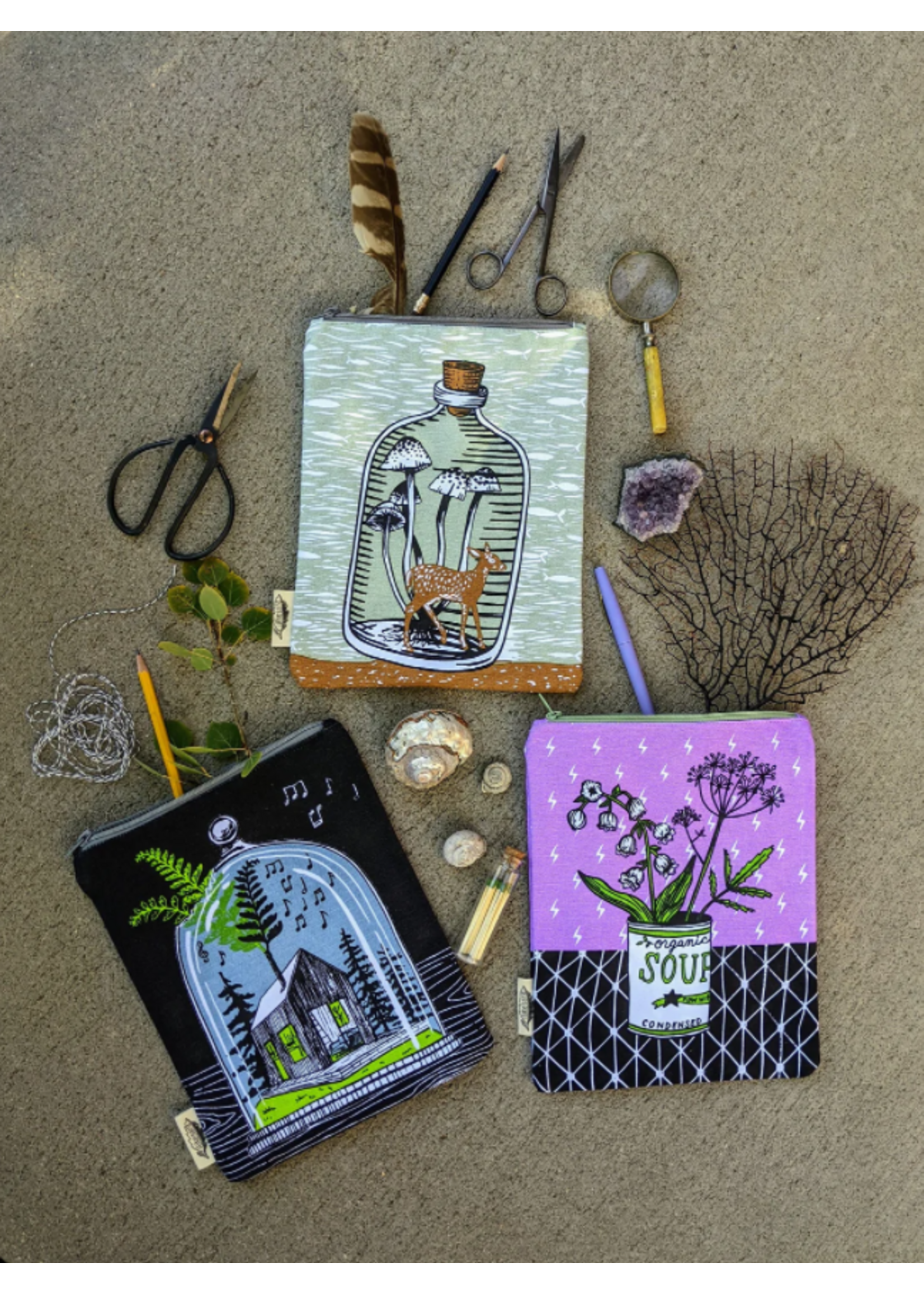 Sara Schalliol-Hodge I Like Sara Zipper Pouches