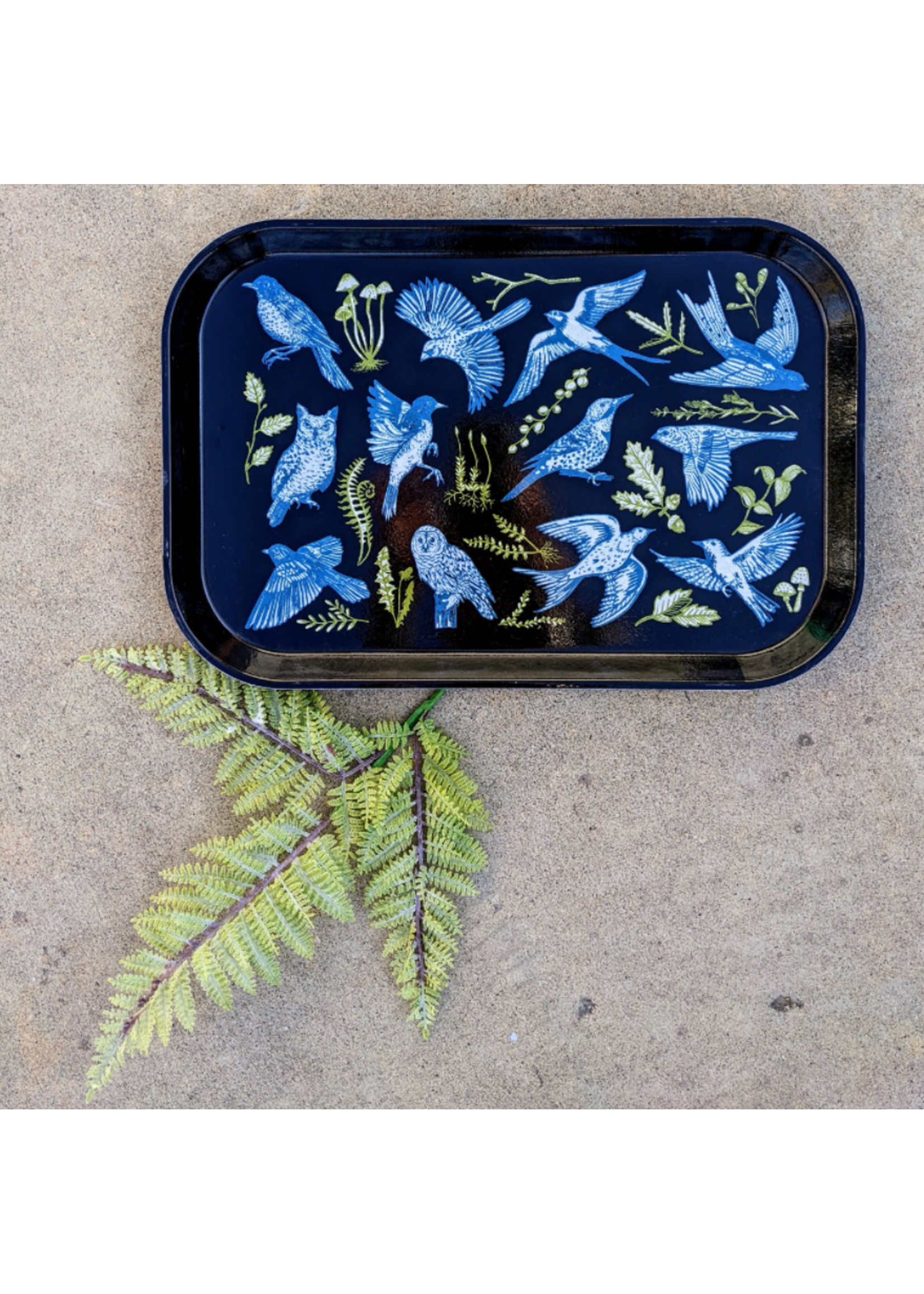 Sara Schalliol-Hodge I Like Sara Tray - Night Birds