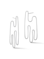 Mia Hebib Silver Peaks And Valleys Earrings