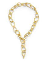 Mia Hebib Gold Connected Chain Necklace