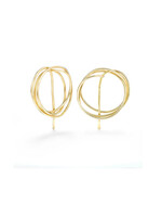 Mia Hebib Gold Drawing No.2 Earrings
