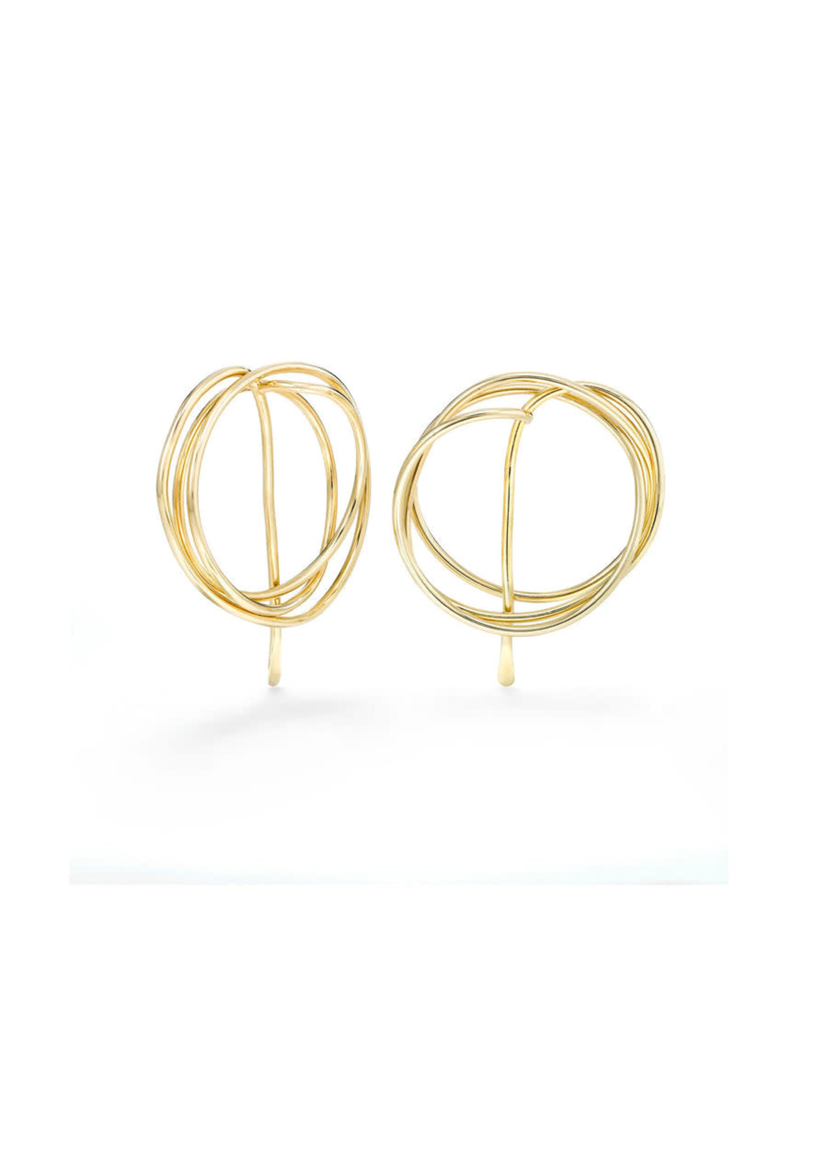 Mia Hebib Gold Drawing No.2 Earrings