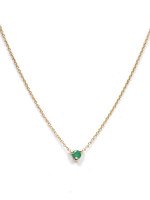 Hayley Schlesinger Tiny Emerald Chip Necklace