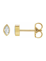 Hayley Schlesinger Marquise Diamond Stud Earrings