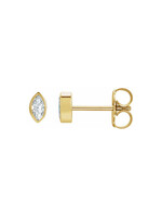 Hayley Schlesinger Marquise Diamond Stud Earrings