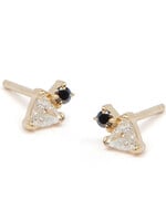 Hayley Schlesinger Trillion Diamond Stud Earring