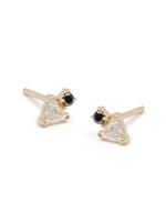 Hayley Schlesinger Trillion Diamond Stud Earring