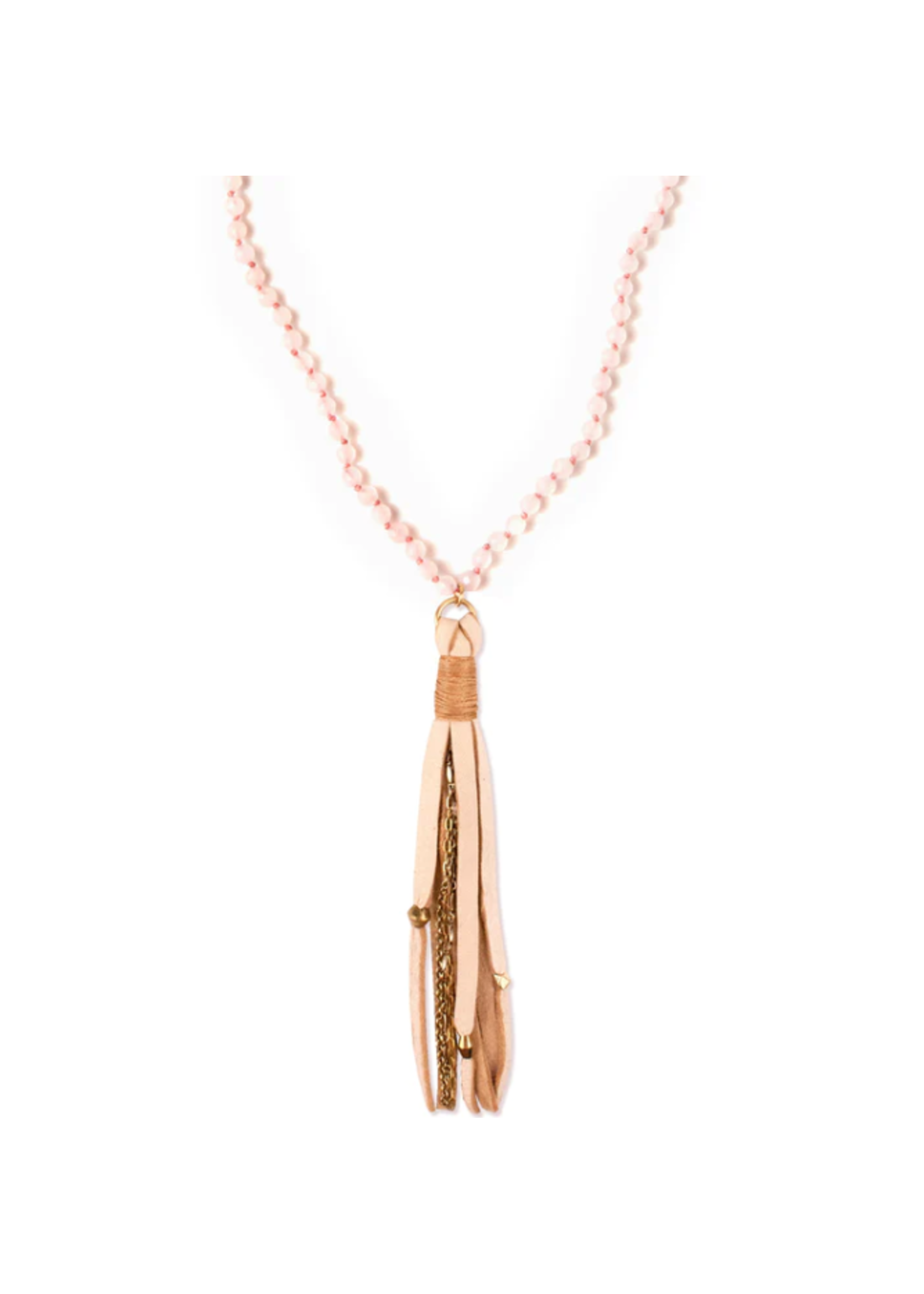 Sarah Lewis High Sierra Necklace - Rose Quartz