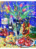 Fangyu Ma Tulips - Still Life Drawing Print