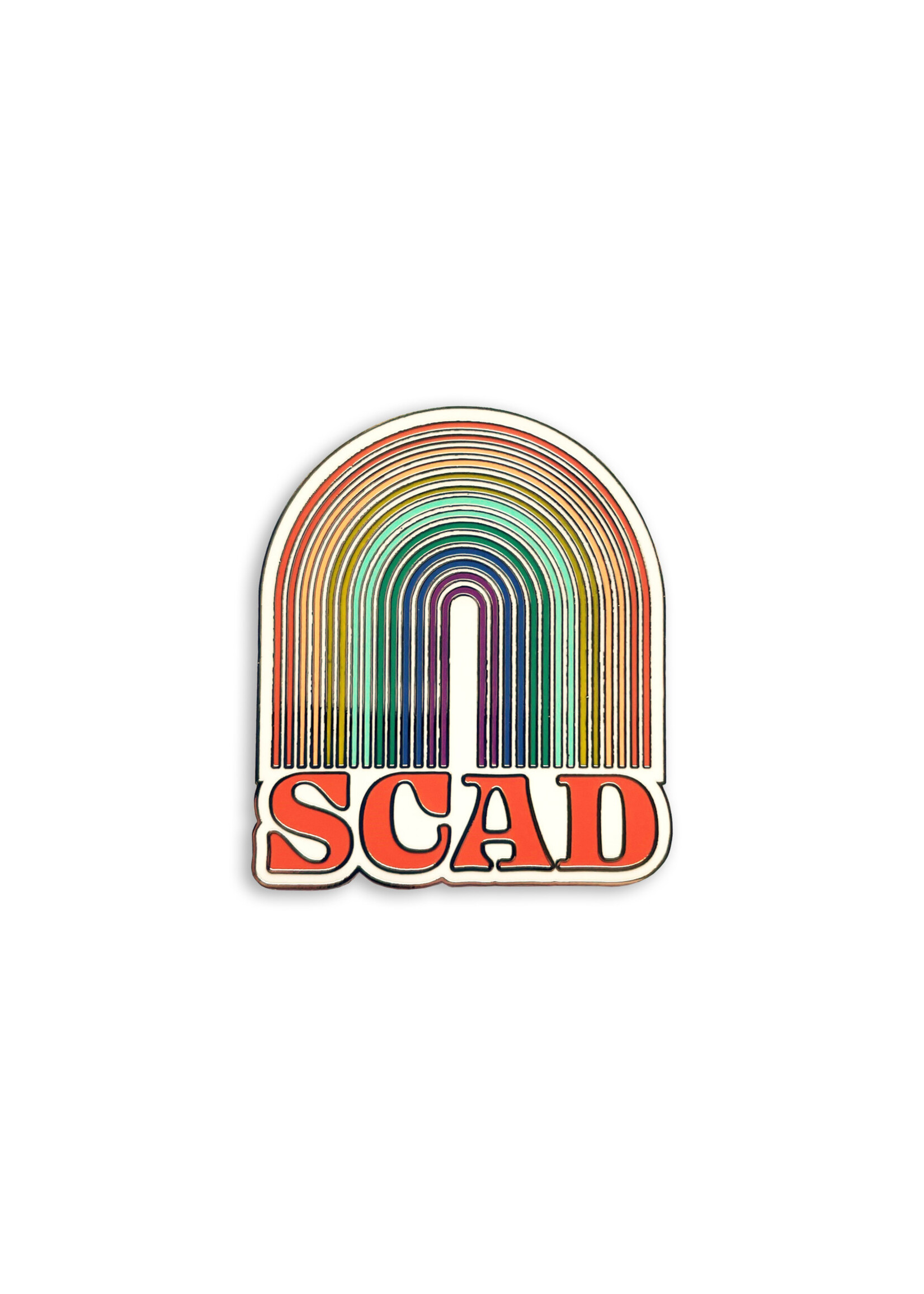 SCAD SCAD Neon Rainbow Enamel Pin