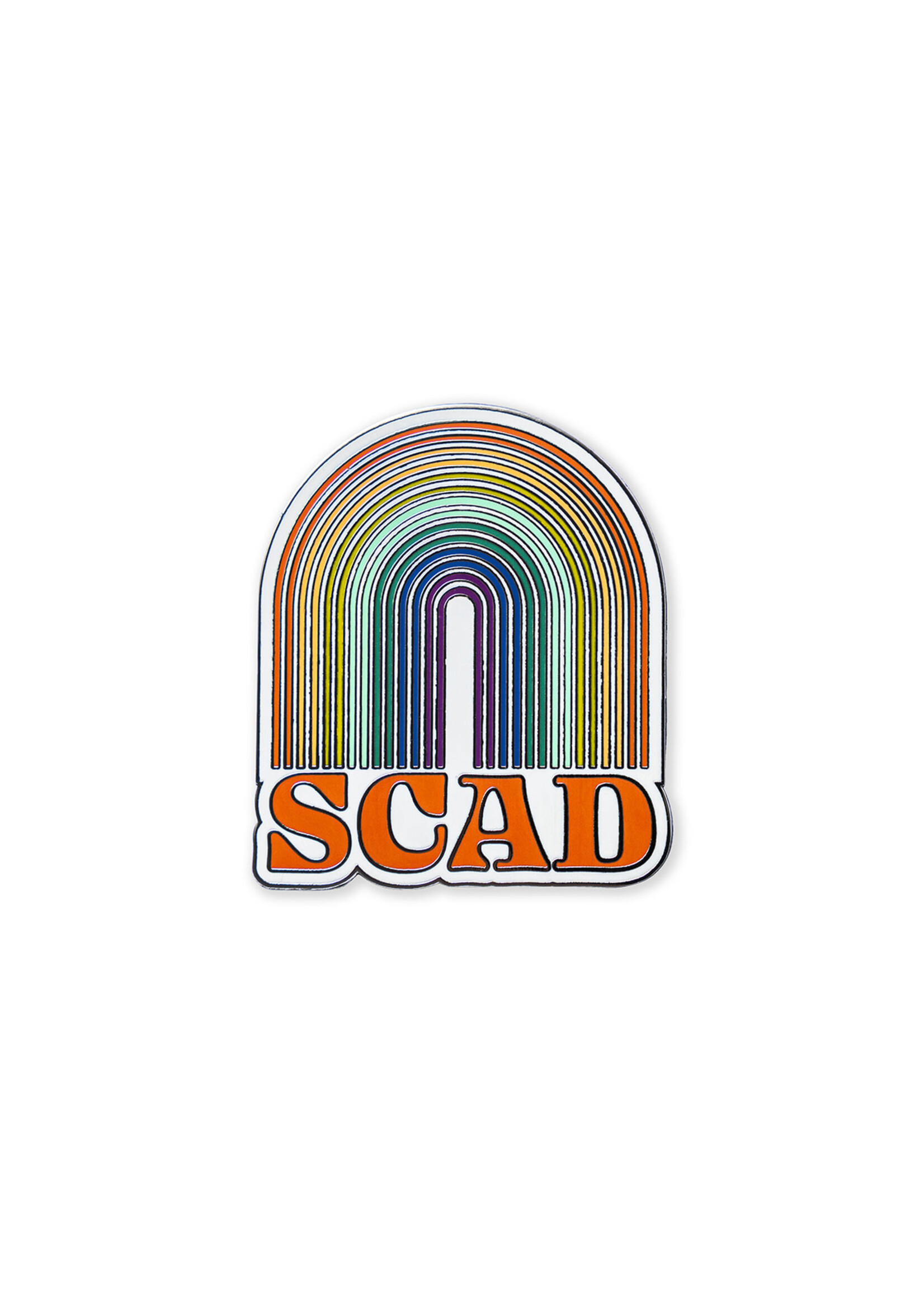 SCAD SCAD Neon Rainbow Enamel Pin