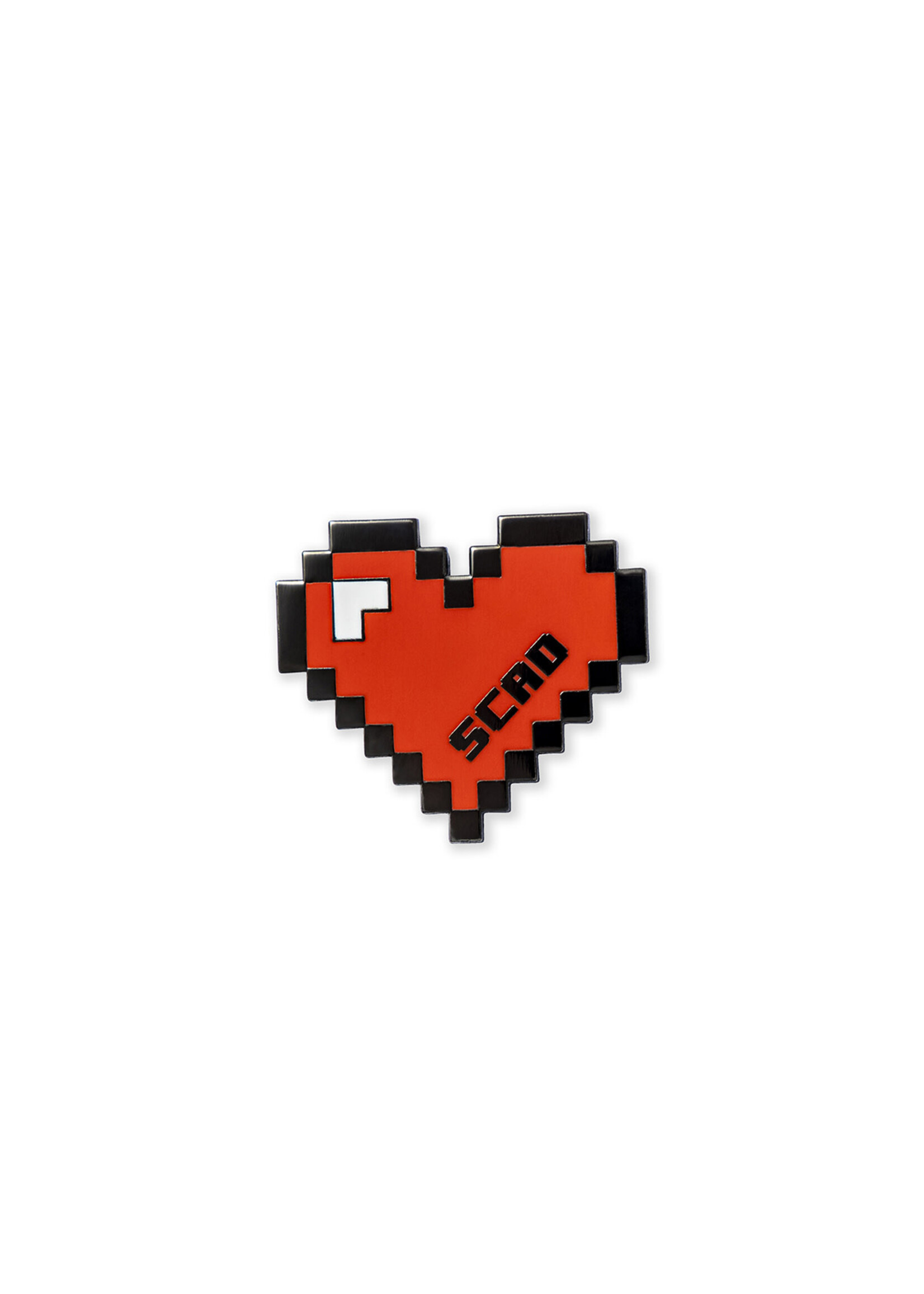 SCAD SCAD 8BIT Heart Enamel Pin