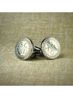 Raymond Miles Hand Engraved 24k SCAD Cufflinks