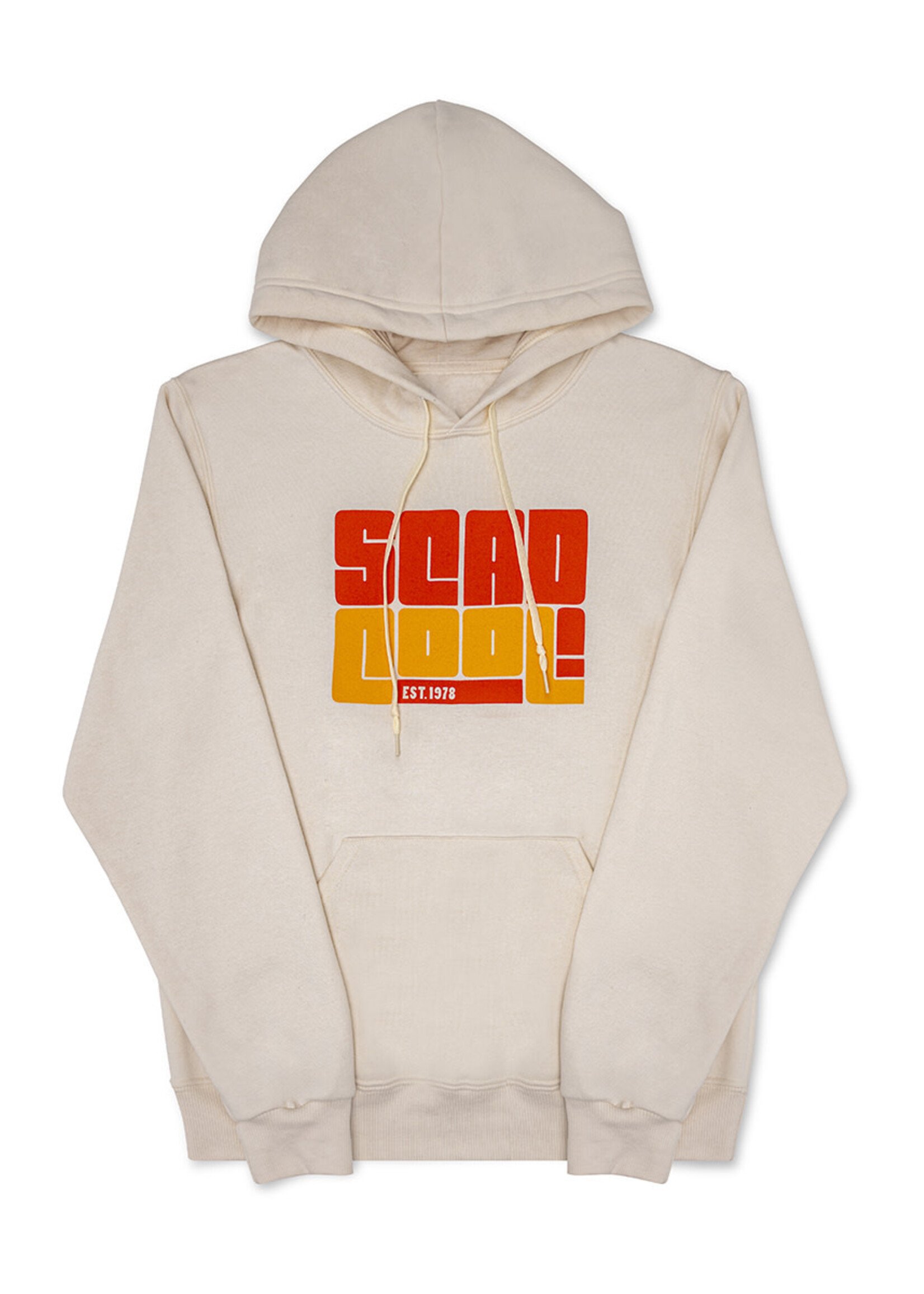 SCAD SCAD Cool Stacked, Hooded Sweatshirt, Cream