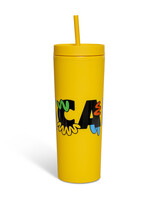 SCAD Squiggles Tumbler Acrylic 17 oz Yellow