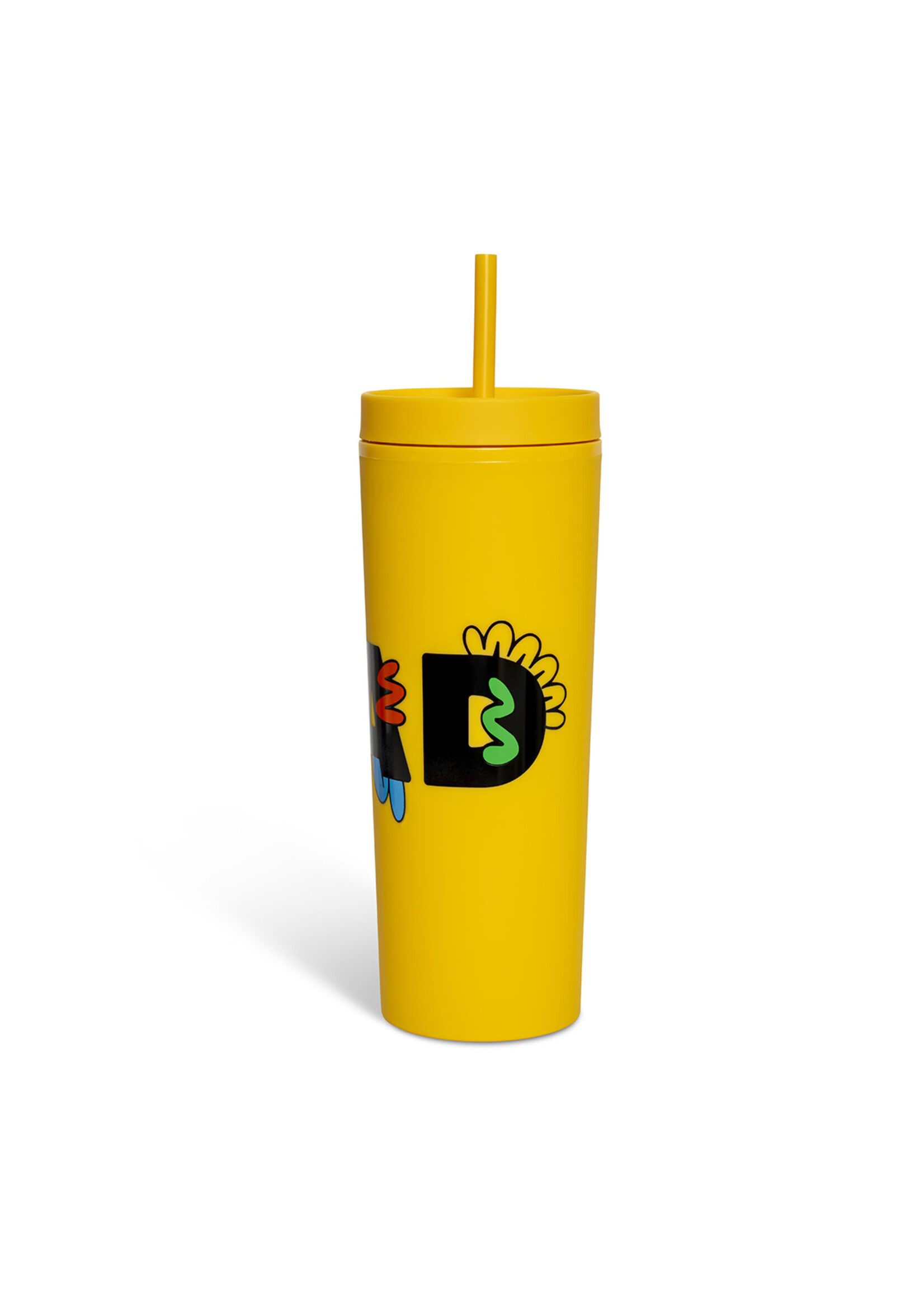 SCAD Squiggles Tumbler Acrylic 17 oz Yellow