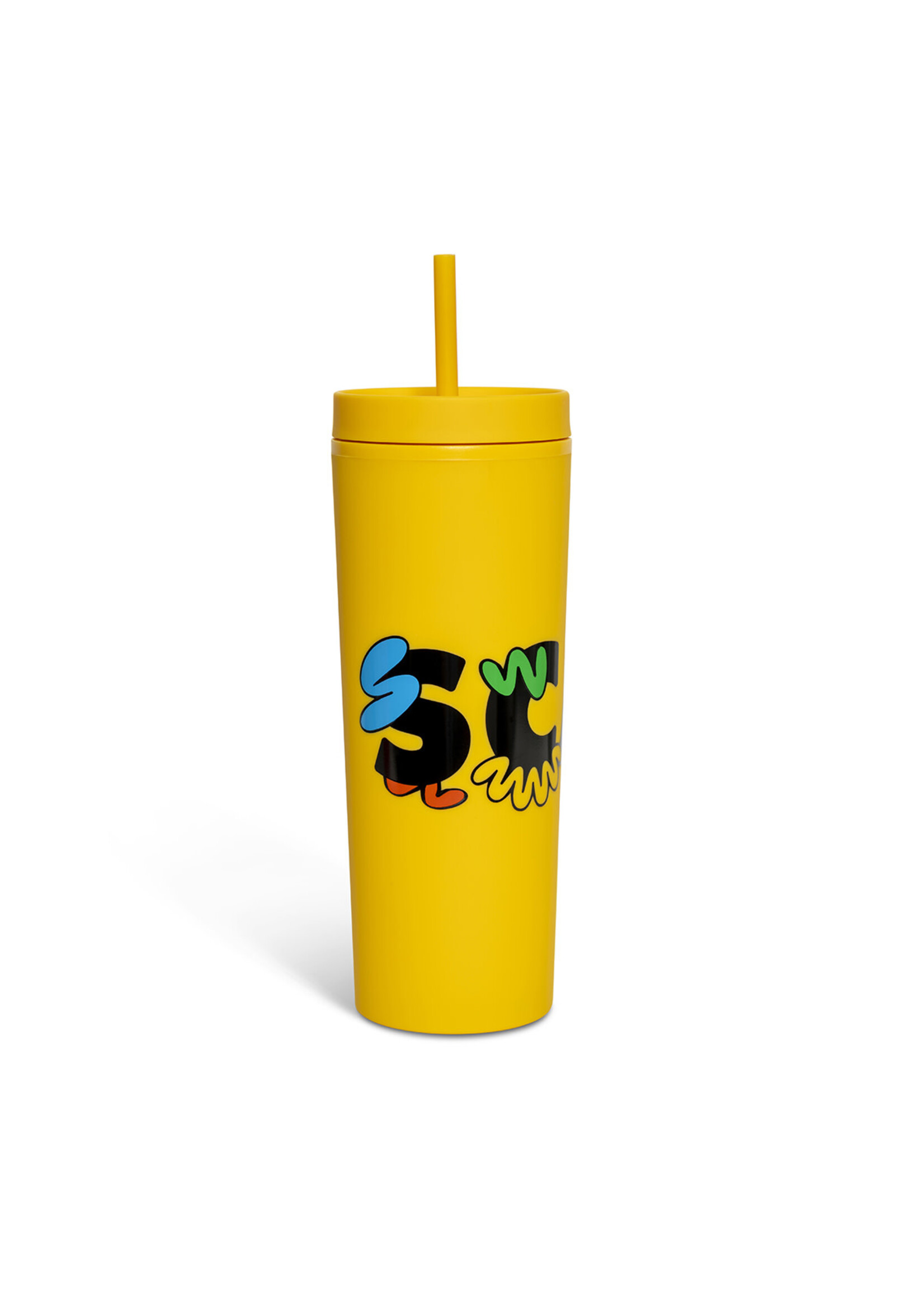 SCAD Squiggles Tumbler Acrylic 17 oz Yellow