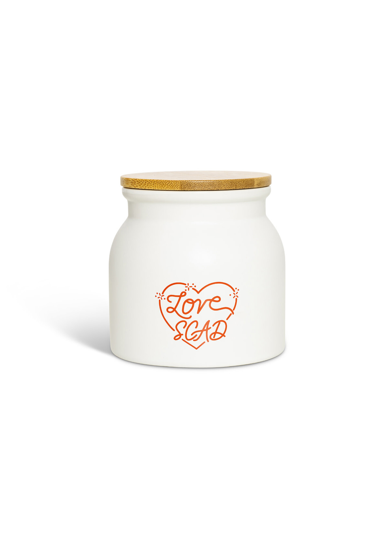 SCAD Love SCAD 16.9 oz Ceramic Container, White