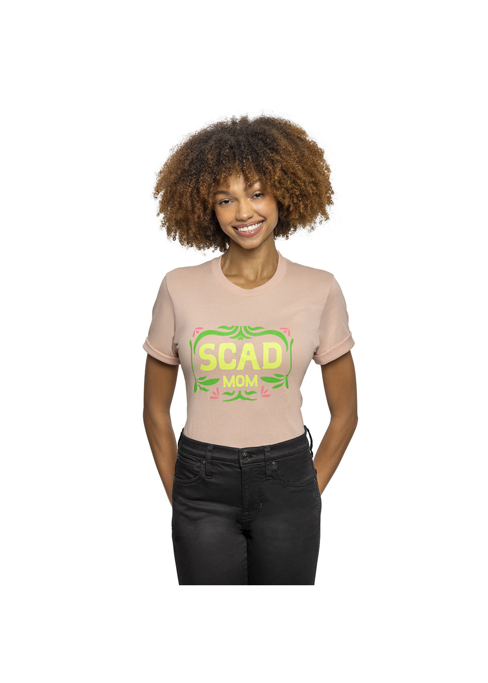 SCAD SCAD Mom Flower Bud, T-Shirt, Peach