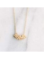 Sarah Howell Helmsie I'm Mama Necklace, Gold