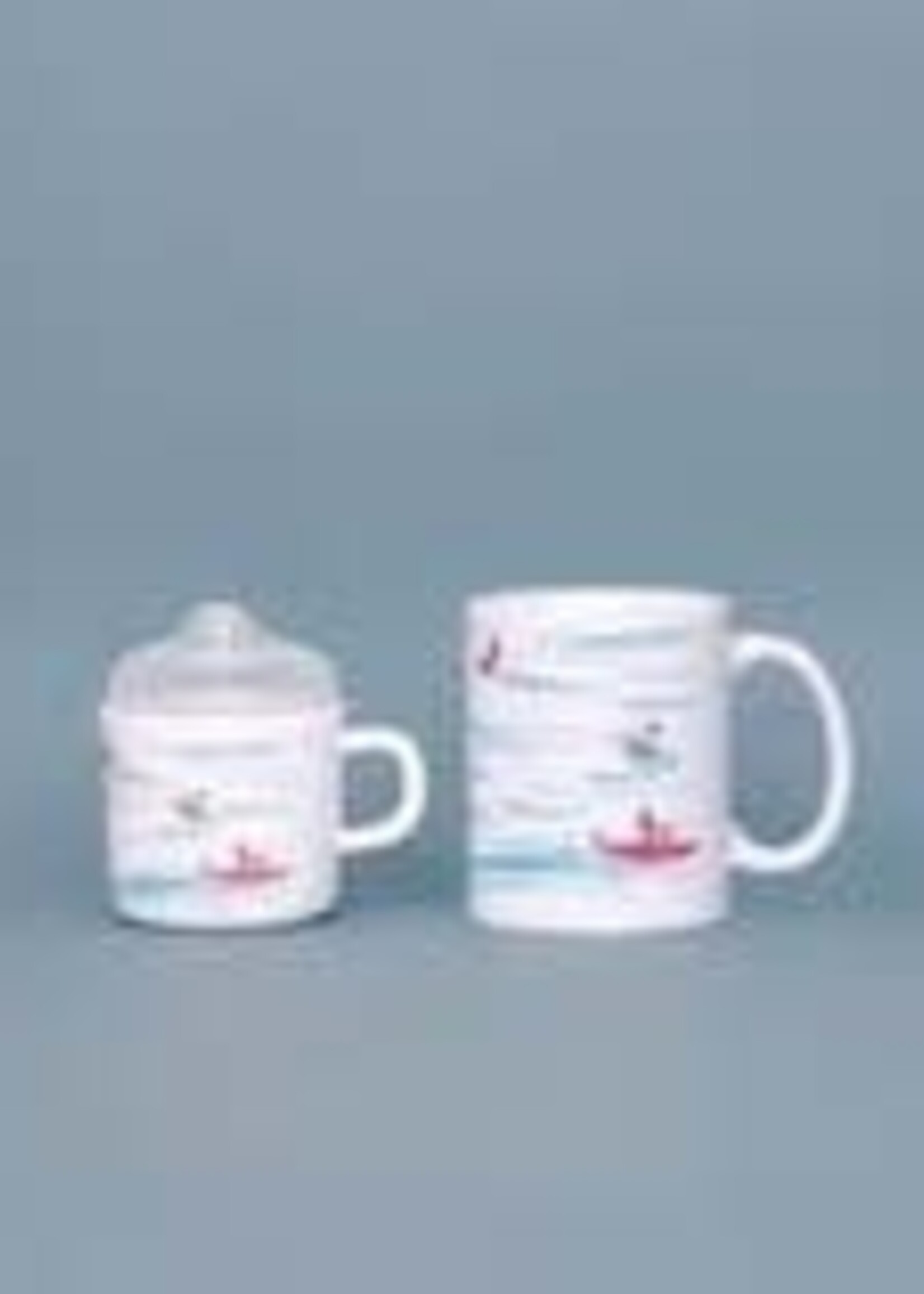 Sarah Howell Helmsie Water Skiers, Two of a Kind Cup Set