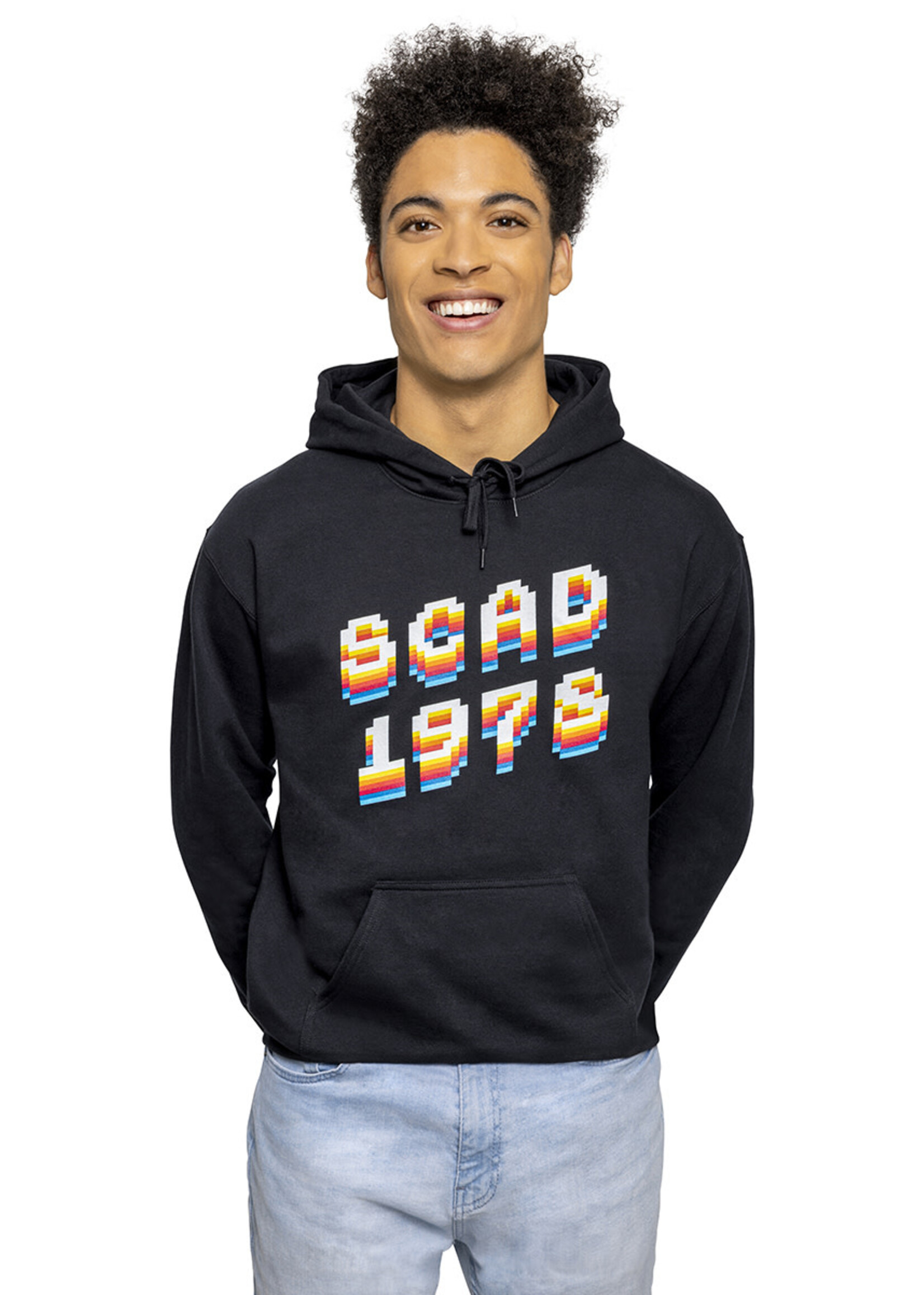 SCAD Level Up, Hooded Sweatshirt, Black