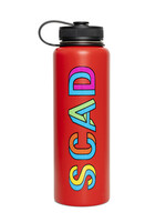 SCAD SCAD 3D Twist Red Stainless Water Bottle 40 oz.