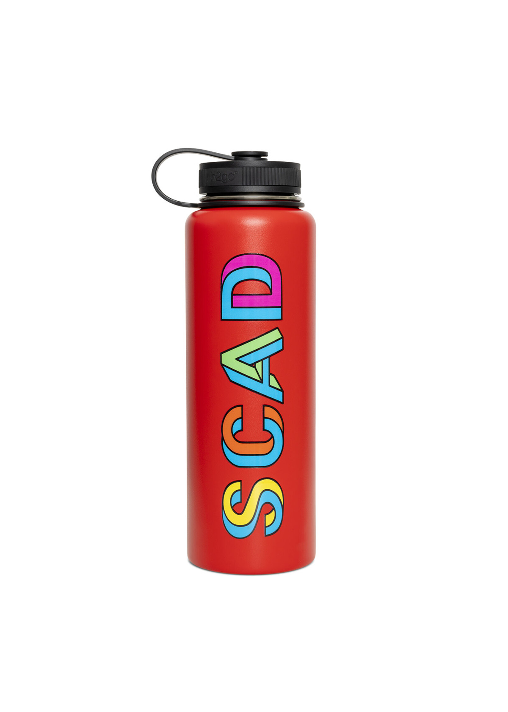 SCAD SCAD 3D Twist Red Stainless Water Bottle 40 oz.