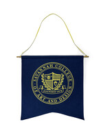 SCAD SCAD Crest, Navy Wall Flag