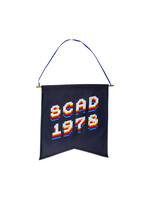 SCAD Level Up, Black Wall Flag