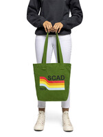SCAD SCAD 70’s Wave, Kelly Green, Canvas Tote