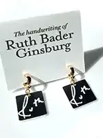 Kathleen Grebe Bold Std Ruth Bader Ginsburg Earrings