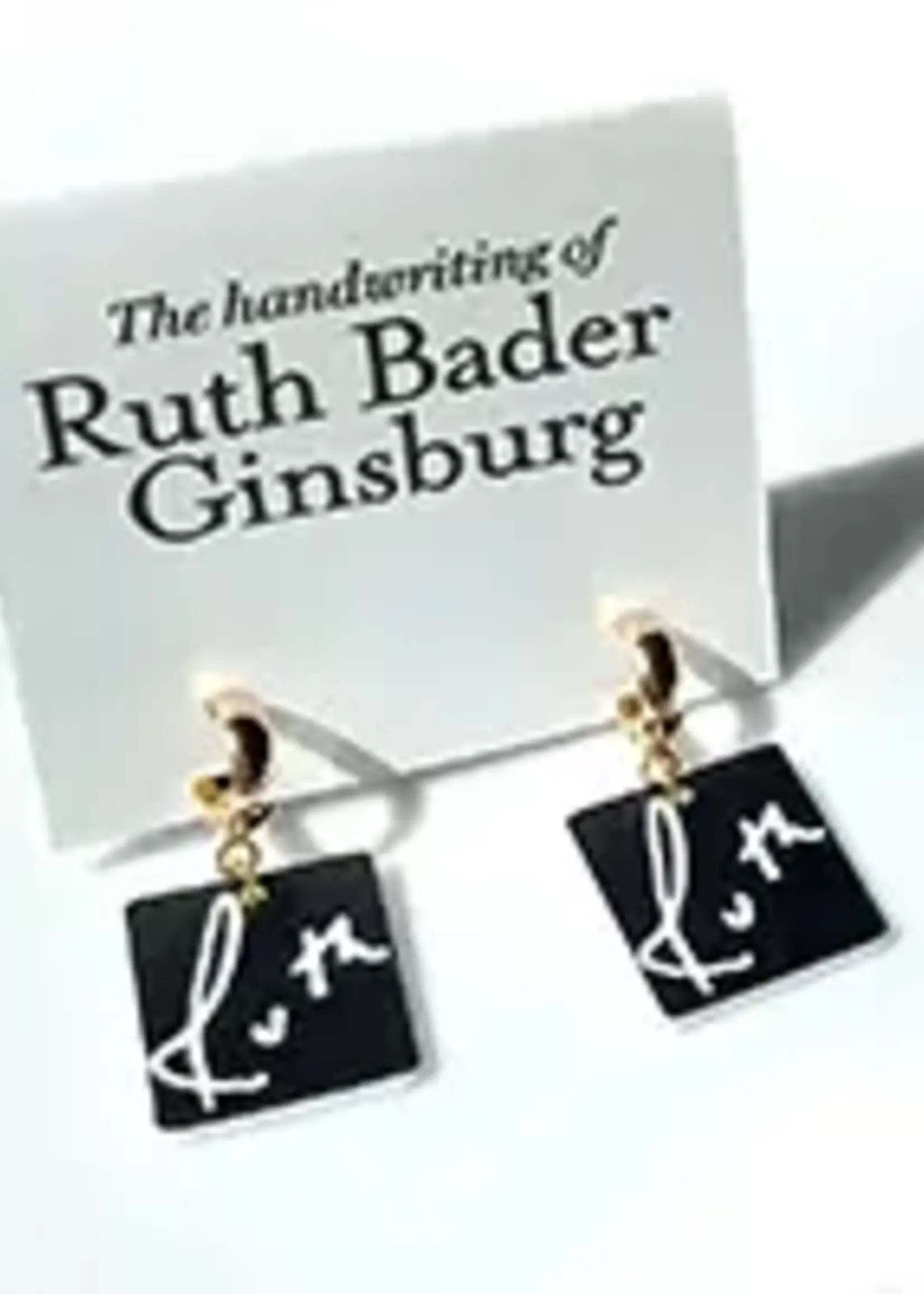 Kathleen Grebe Bold Std Ruth Bader Ginsburg Earrings